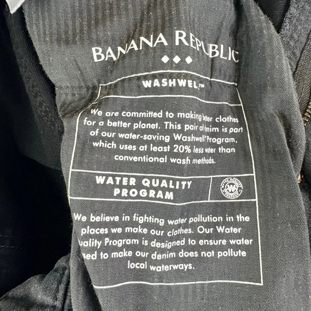 Banana Republic Mens 32x32 Gray Travel Jean Slim Fit Denim Pants Minimalist